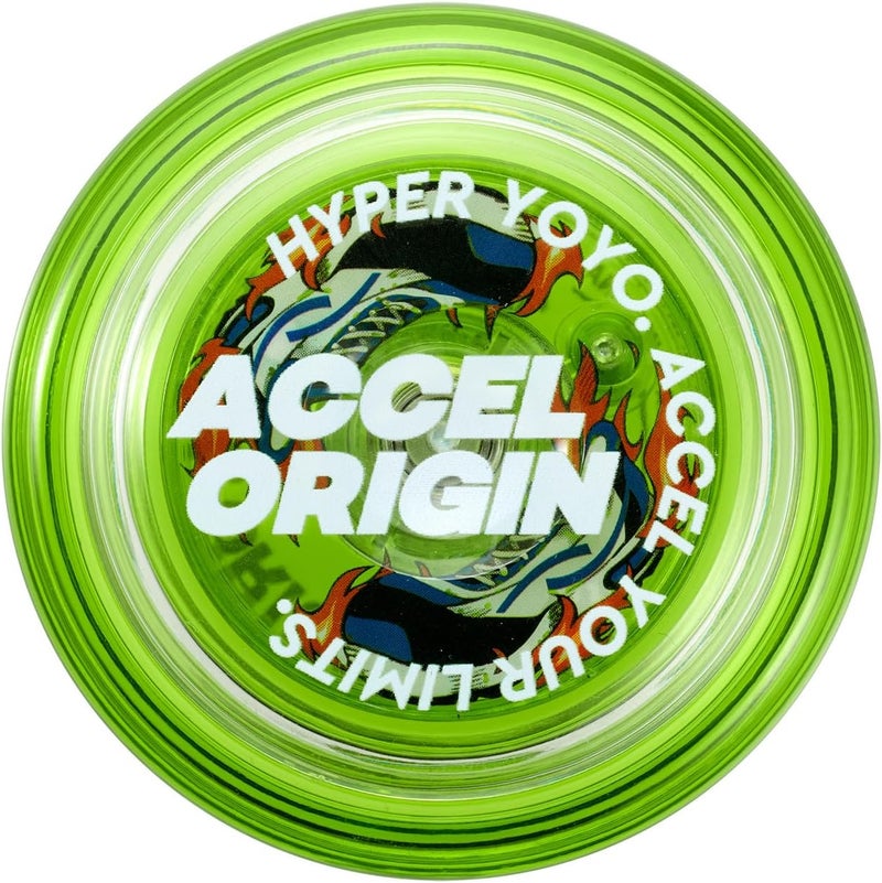 Ban Dai Bandai 60008 Accel Hyper Yo Lime Green, Skill Game, Optimised JoJo for Children from 8 Years, with its Accel System, Test All Tricks Easily and Quickly - Image 1